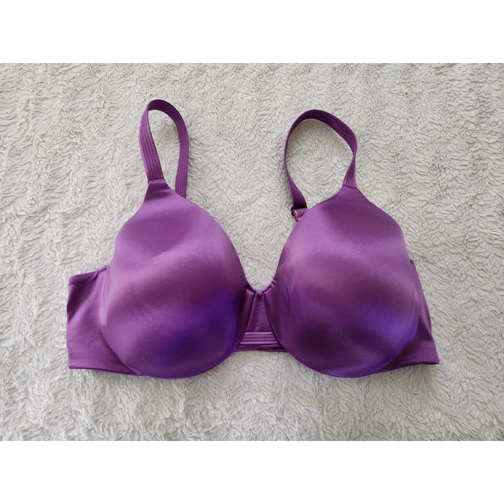 Bali One Smooth U Underwire Bra 3W11 Purple Size 40D Smoothing Concealing